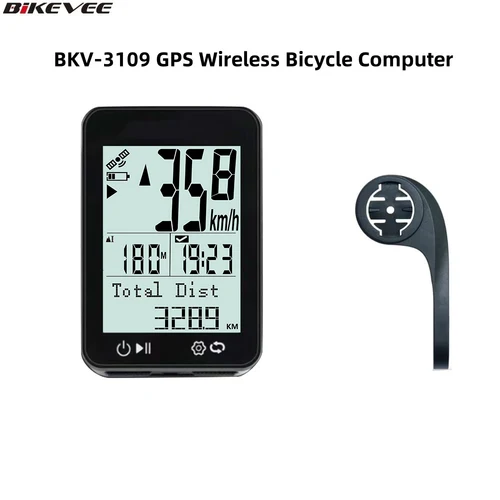 Ordenador inalámbrico GPS para ciclismo MPH KM/H, velocímetro multifuncional impermeable para bicicleta, odómetro, accesorios para conducción al aire libre