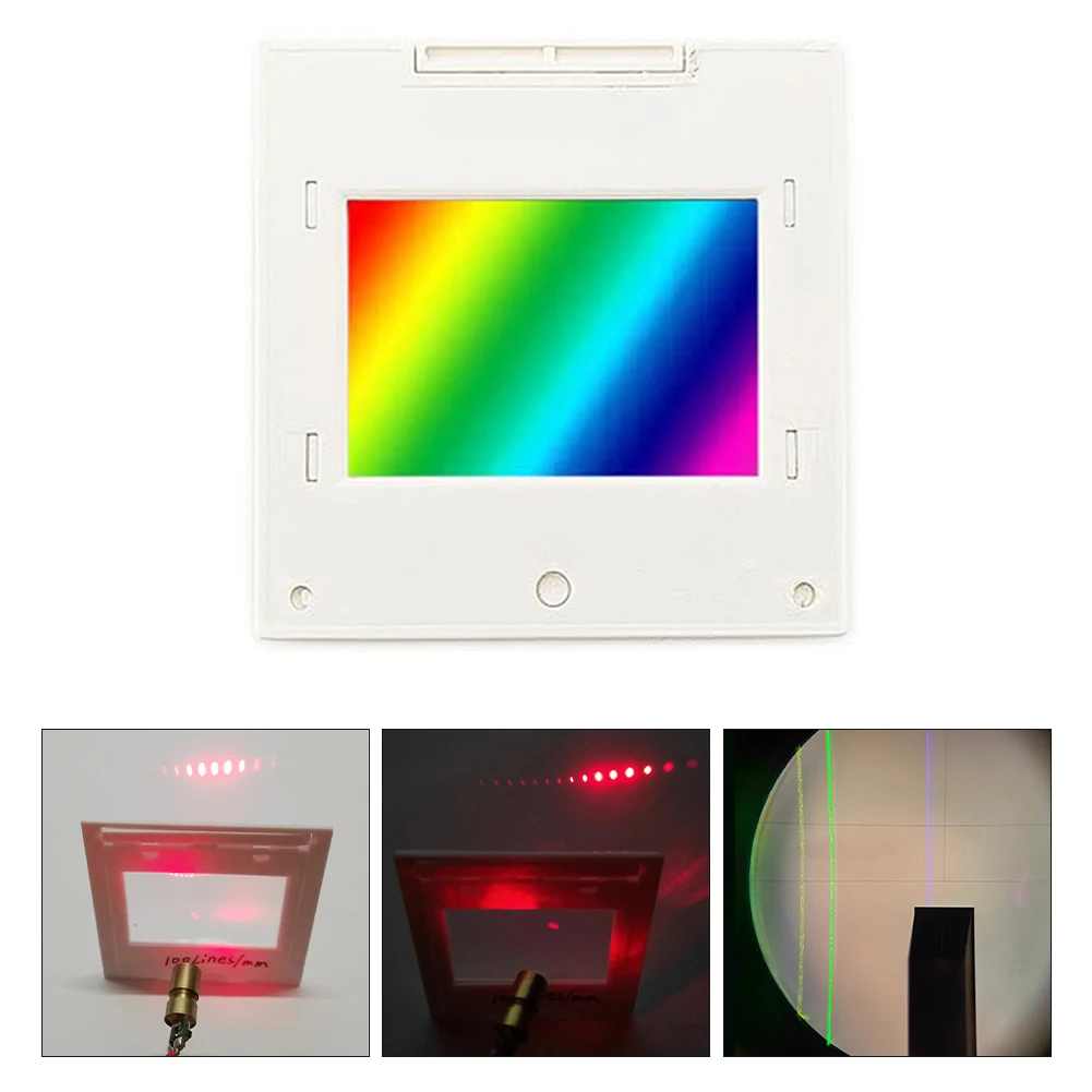 

1 Diffraction Grating Transmission Diffraction Grating Line Spectrophotometer (50/100/300/600) For Optical Teaching