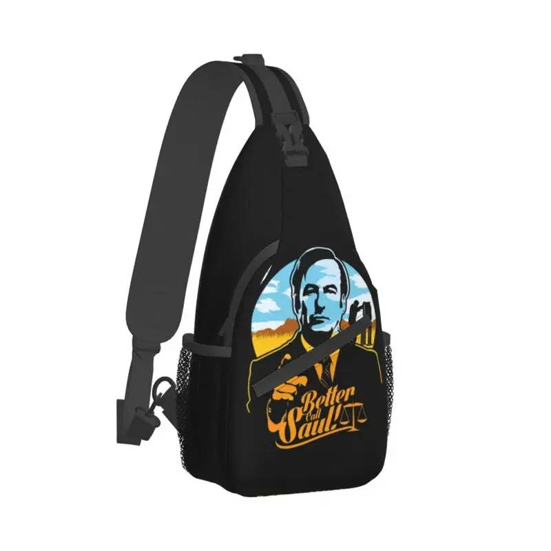 Heisenberg Breaking Bad Sling Crossbody Backpack Men Custom Better Call Saul Shoulder Chest Bag for Travel Hiking Daypack