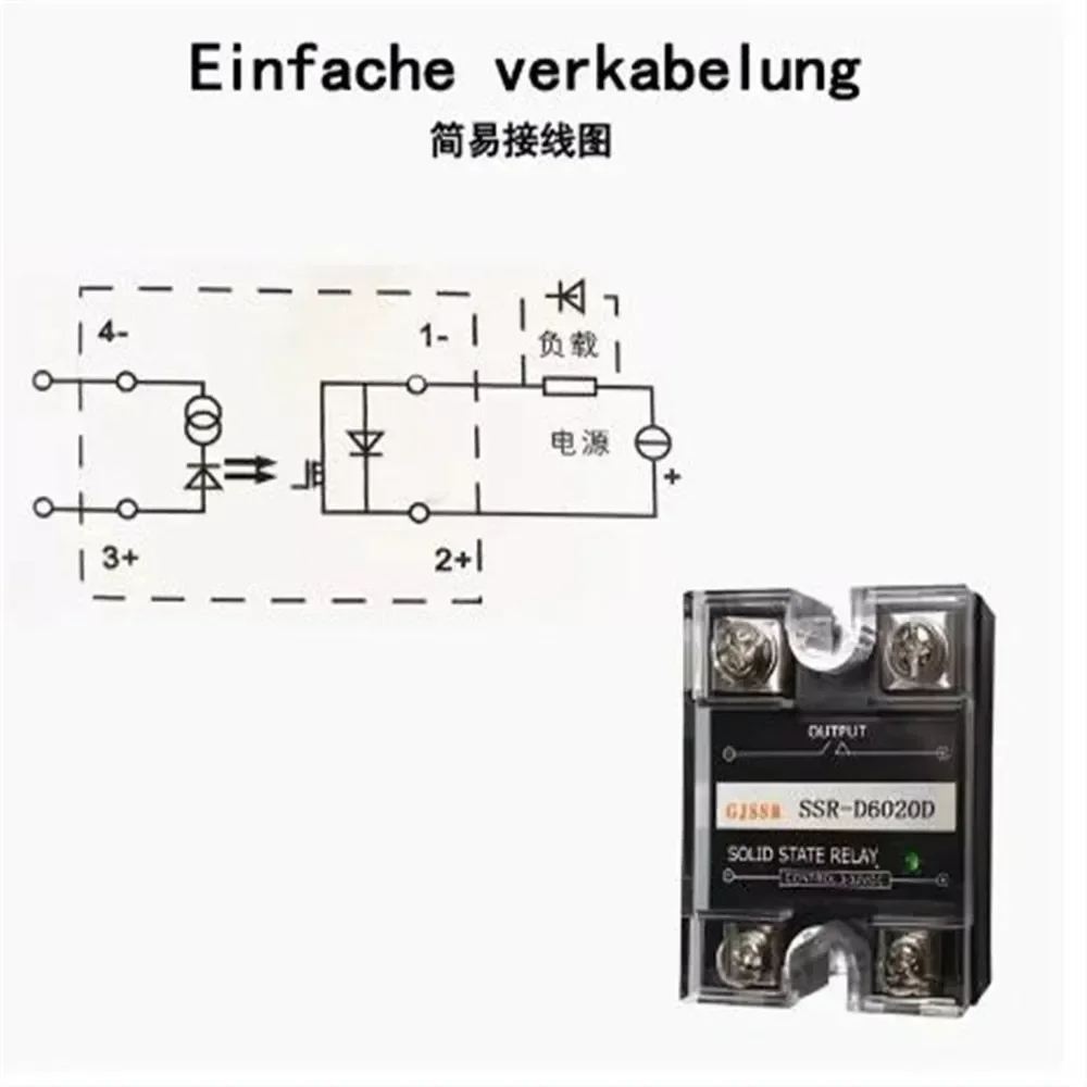 SSR Single-phase Solid-state Relay 20A SSR-D6020D 600V 2026 Yesrs