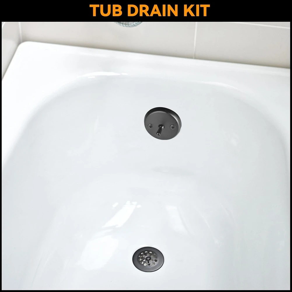 

Комплект для слива ванны ABBP-Matte Black Trip Lever: аксессуары для ванн, пробка для слива ванны