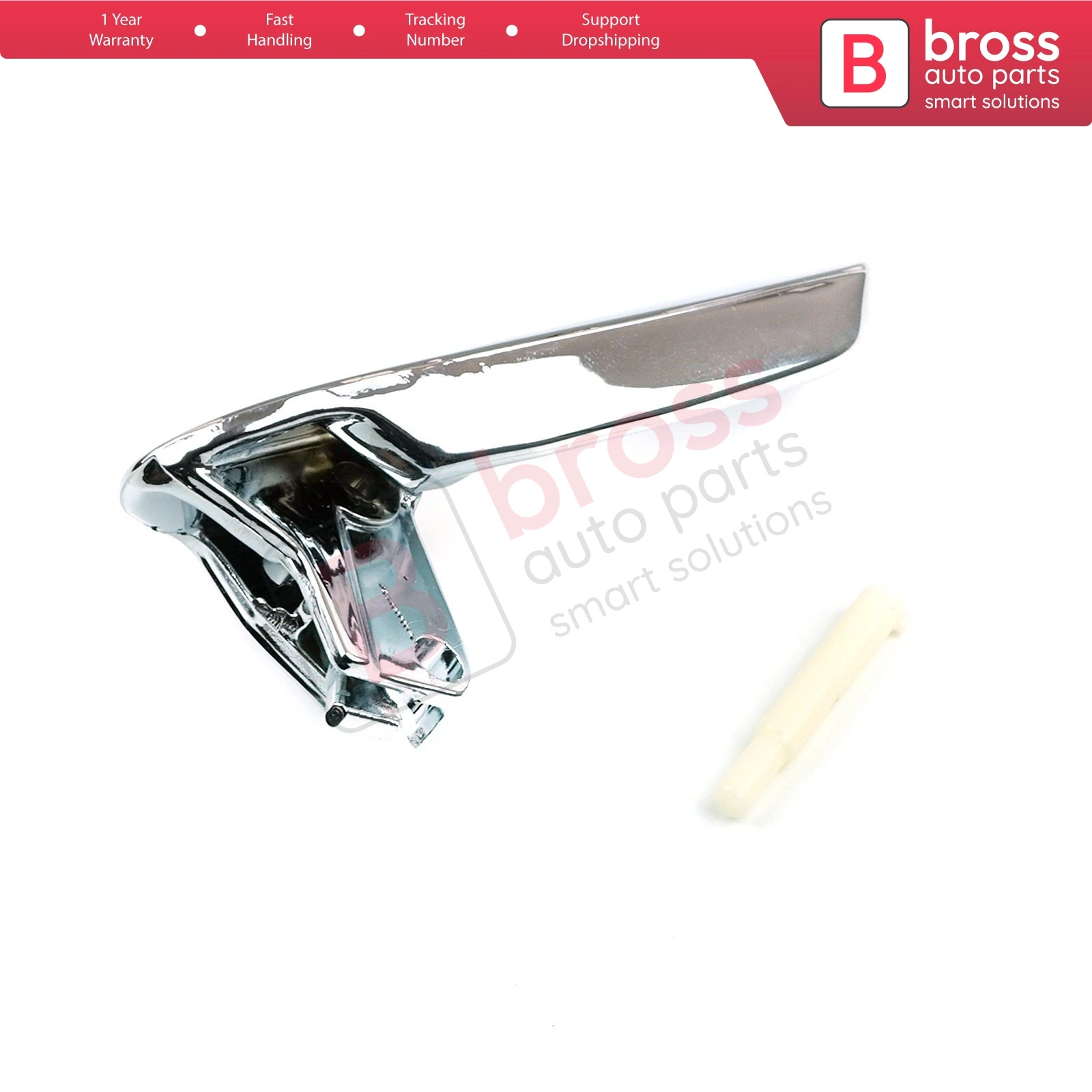 For Seat Ibiza 4 6J 2009-2012 BDP1097-1 Chrome Color Stainless Plastic Interior Inner Door Opener Handle Actuator 6J1837113 Left