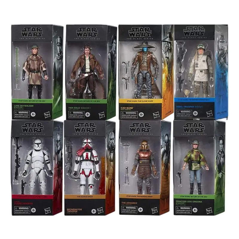 ハスブロ-スターウォーズ-ブラックシリーズ-6インチ-アクションフィギュア：マンダロリアン、アソーカ、ボ・カタン＆ルーク、在庫あり、完璧なクリスマスプレゼント