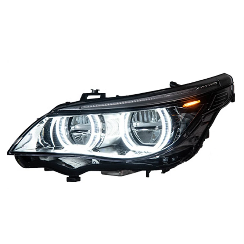 Car Lights for BMW E60 2003-2010 5 Series 520i 525i 530i LED Auto Headlight Assembly Upgrade Golden Design LHD RHD Accessories