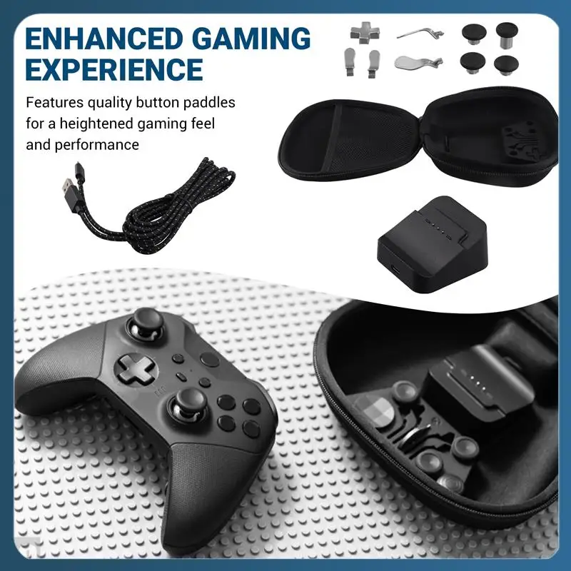 

Y22A-Protective Bag For Elite Series 2 Gamepad Carry Case For Controller Type-C Cable Charger Dock Stand Button Paddles