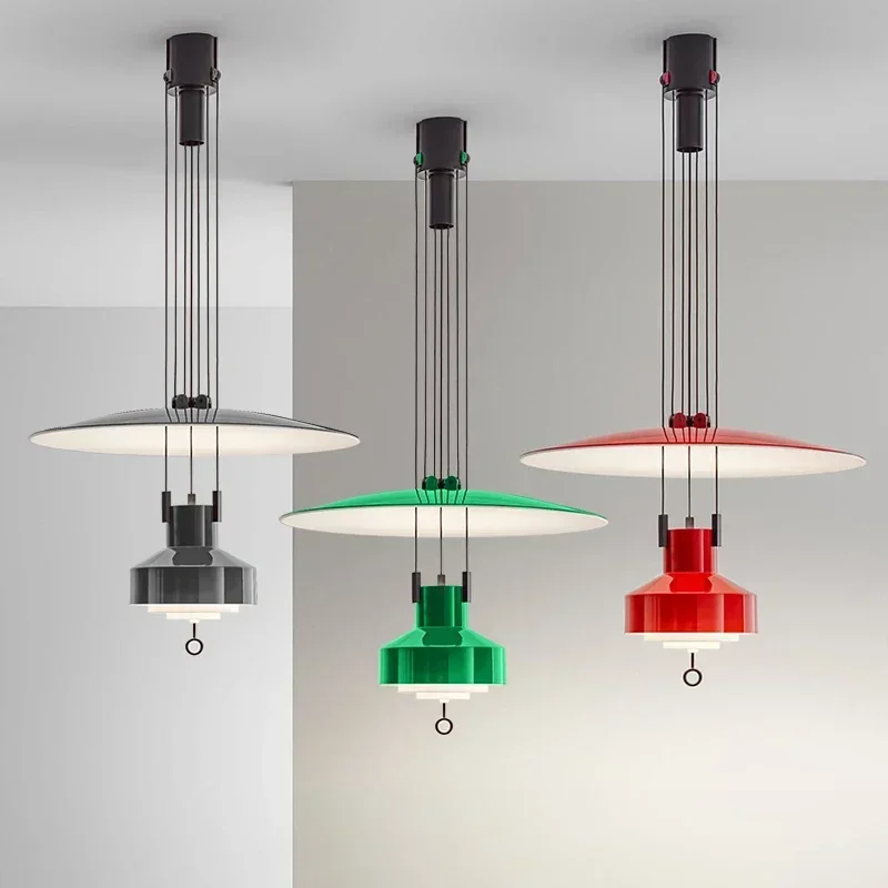 

Nordic Designer Modern Pendant Lights Creative Living Room Retro Art Bedside Bedroom Study Adjustable LED Hanging Lamp Fixtures