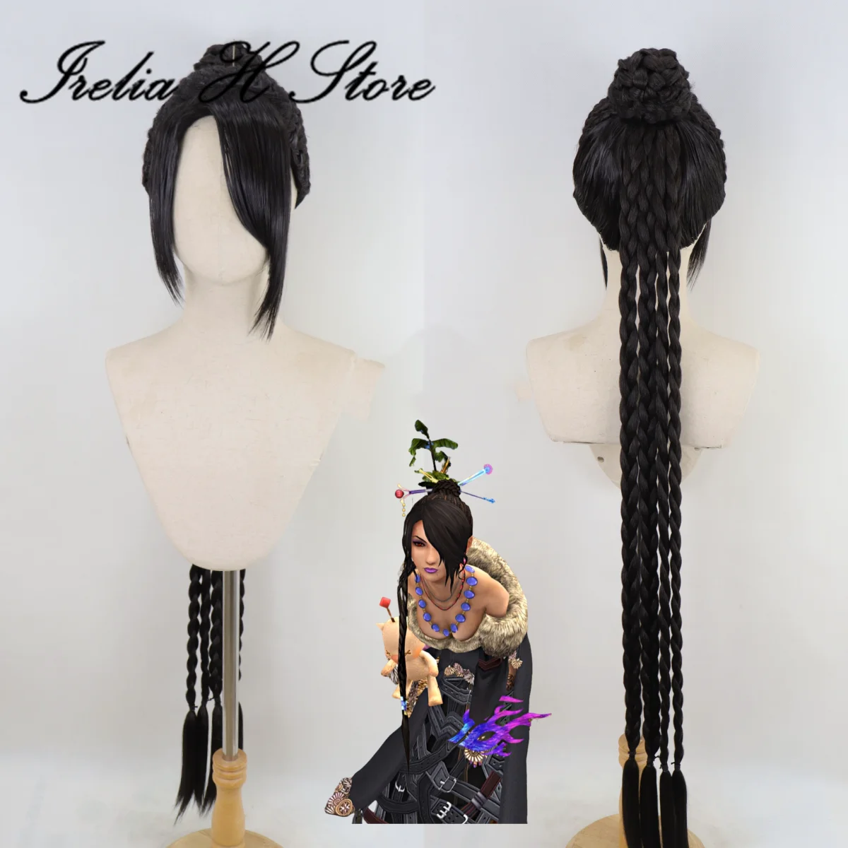 

Irelia H Store LOL Foxfire Ahri's wig prestyled wig cosplay wig