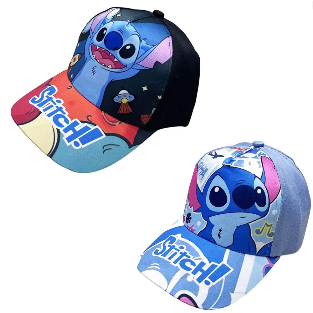 

1 Pc Cartoon Baseball Cap Stitch Action Figures Cute Little Blue Alien Monster Hat Festival Party Supplies Gift Toy