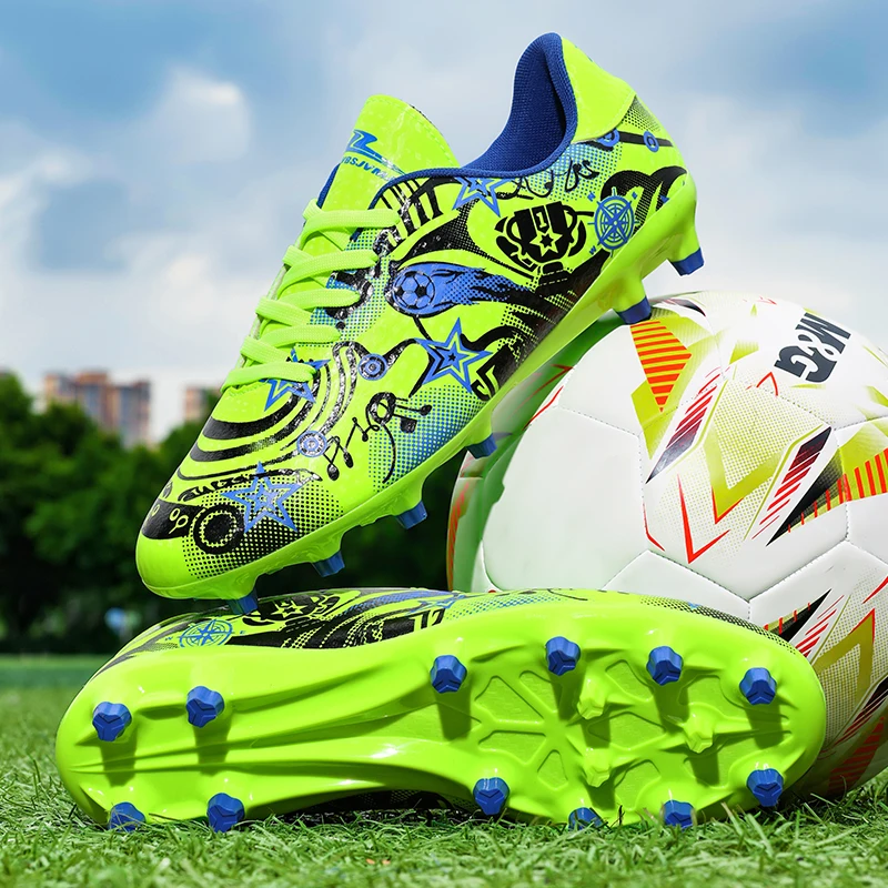 

New 31-46 Large Football Boots Youth High Quality Football Shoes Outdoor Training Professional Competition Footwear