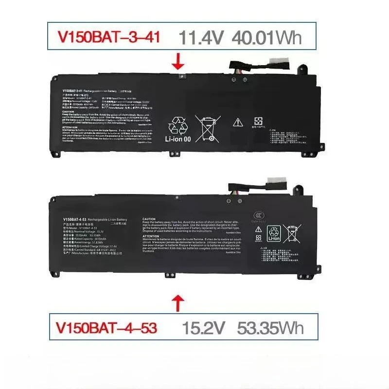 

For ares cv15s02 z8dq z7d6 z8d6 laptop battery