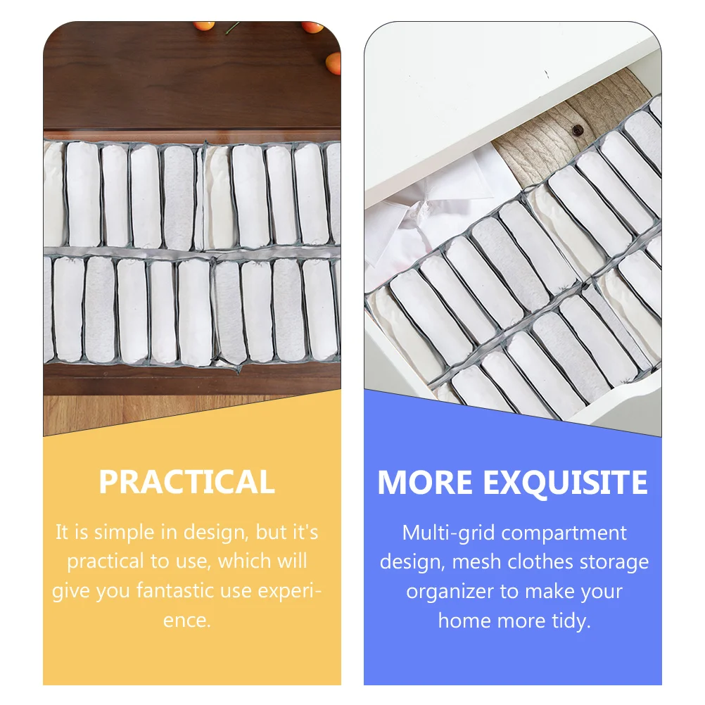 

Pocket Clothes Storage Box Drawer Trousers Mesh Pants Organizer for Closet