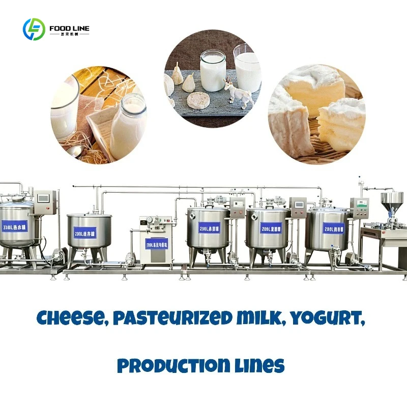 Automatic Dairy Processing Line Pasteurized Milk & Yogurt Production Equipment with 304 Stainless Steel FL Customized
