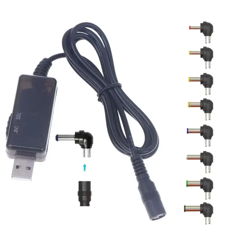 1 مجموعة راوتر مروحة صغيرة المتكلم ملحقات الكاميرا العالمي 5 فولت 9 فولت 12 فولت USB إلى تيار مستمر كابل الطاقة USB جاك شحن الحبل موصل قابس #2