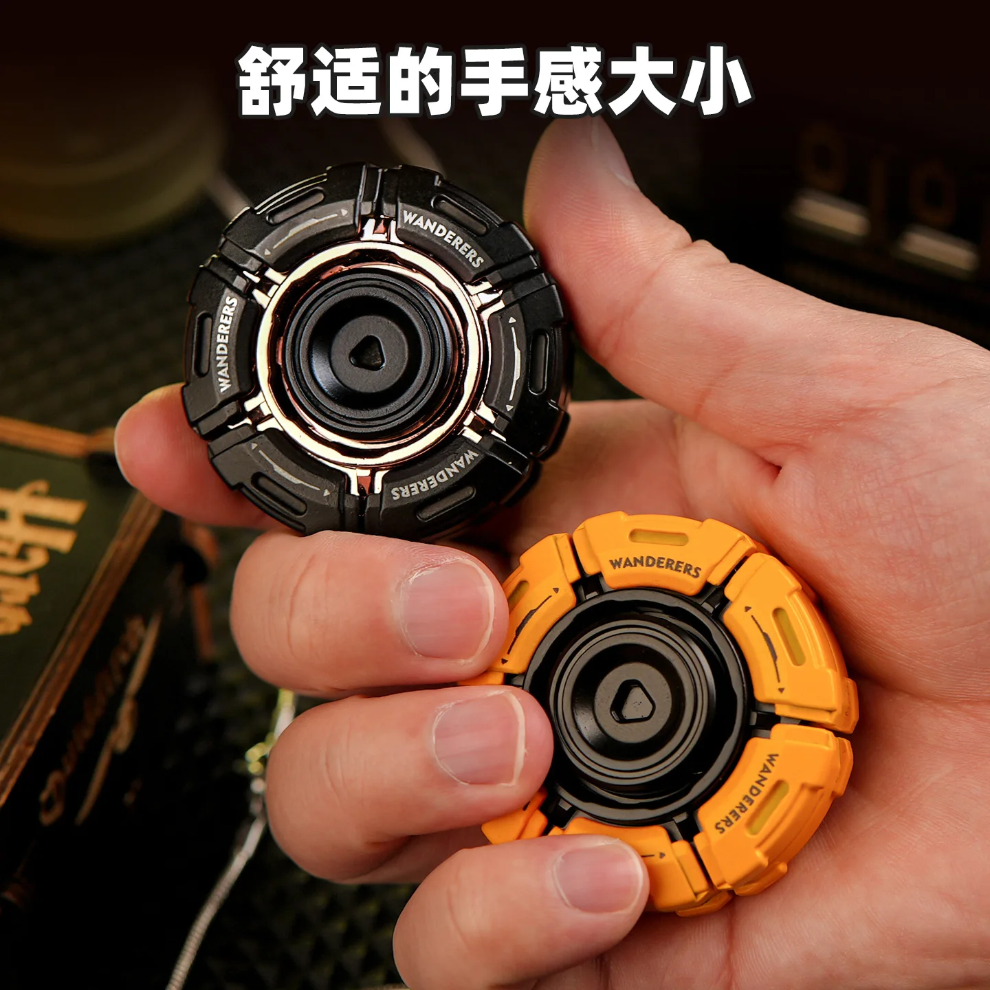 متوهجة تململ سبينر المعادن EDC لعبة الإجهاد الإغاثة القلق أدهد التركيز أداة للكبار مع دوران سلس كول درع افتتاح لعبة #2