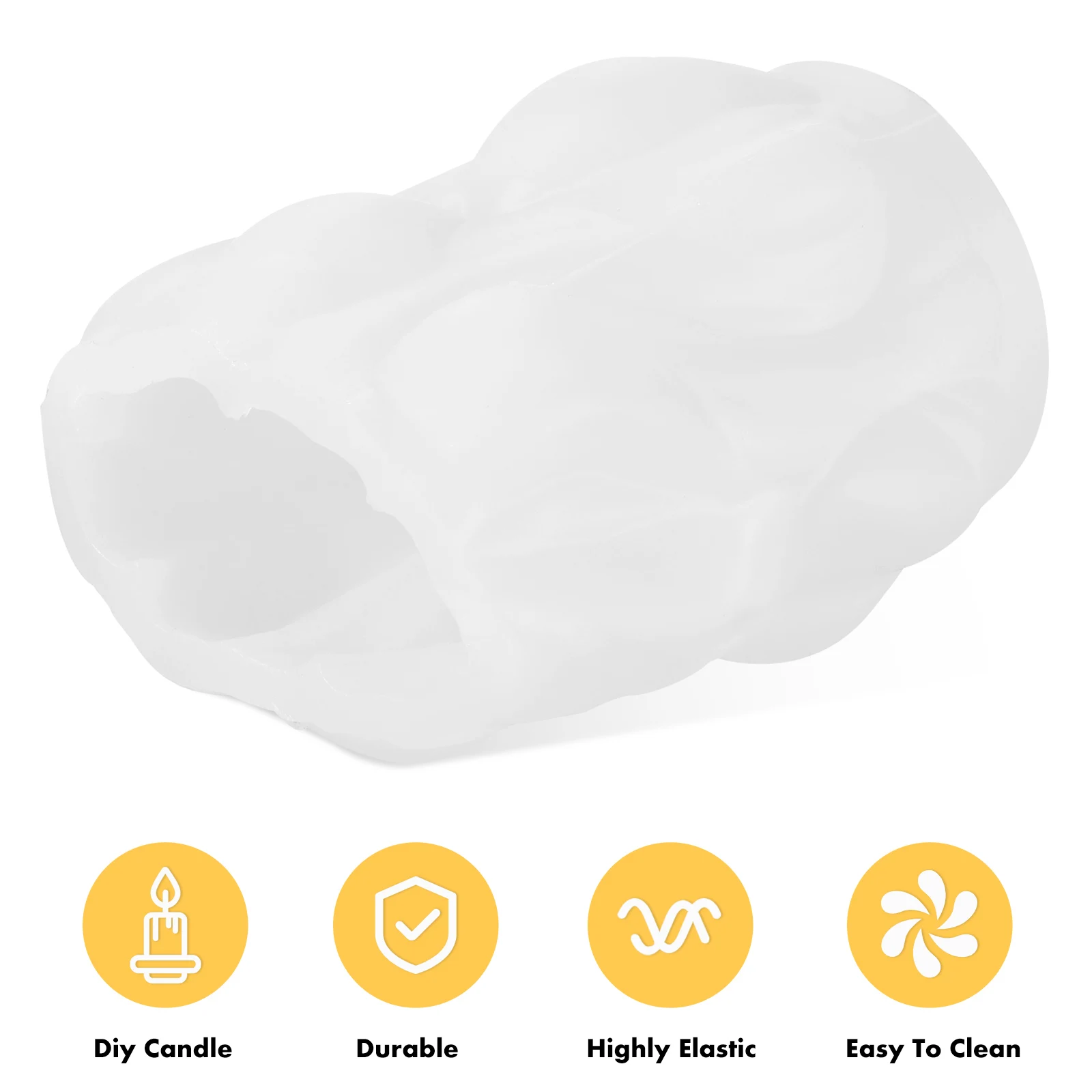 

4 шт. силиконовые формы волнистой формы Diy формы из эпоксидной смолы для свечей мыла легко извлекается прочный многоразовый креативный ремесло