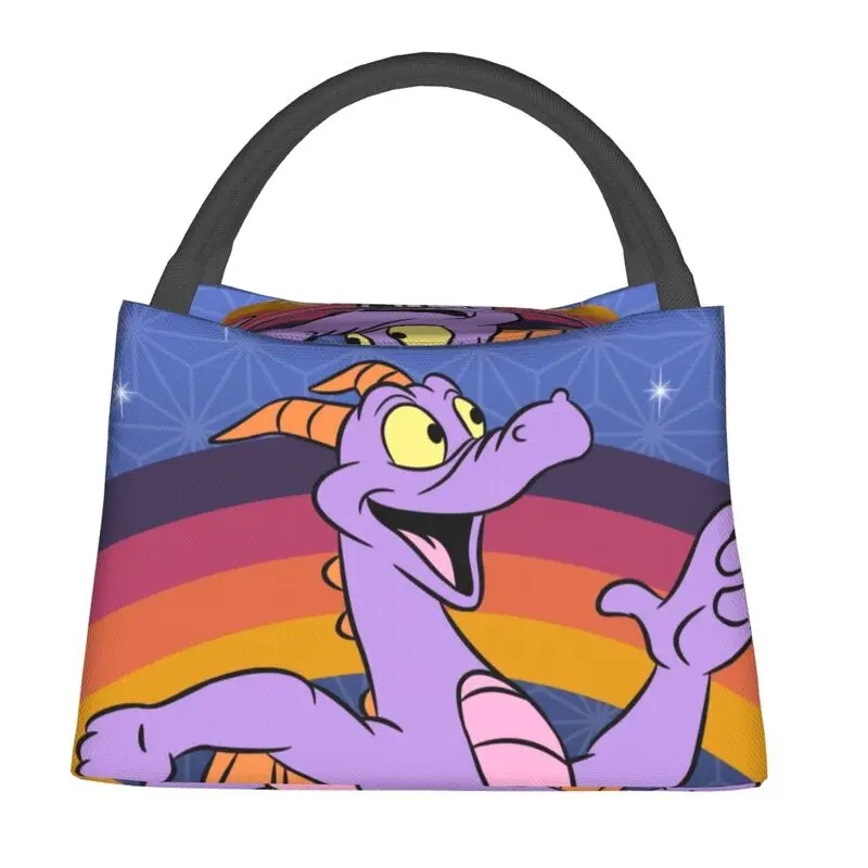 Figment Rainbow Purple Dragon Lunch Boxes for Women Dinosaur Thermal Cooler Food Insulated Lunch Bag Office Work Pinic Container