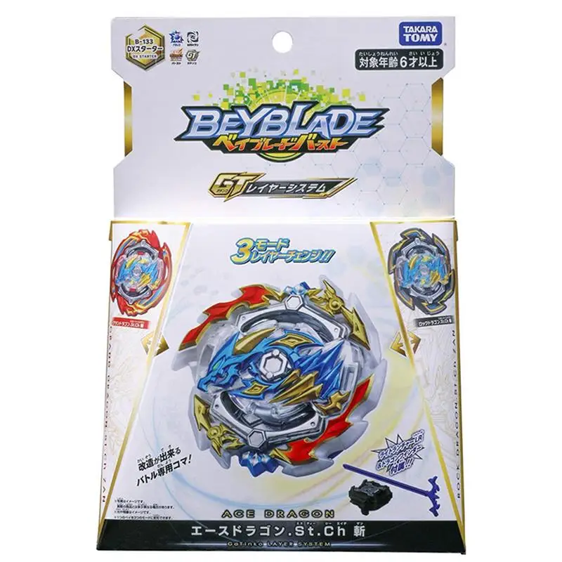 

Original Takara tomy Beyblade Burst B-133 Dx Starter Ace+rock+gran Dragon Charge Bay Blade Popular Collection Toys