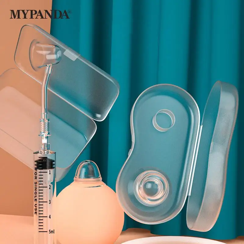 

1 Set Nipple Aspirator Puller Shaper Feeding Sucking for Flat Inverted Nipples Treatment Redress Correction Niplette Attractor