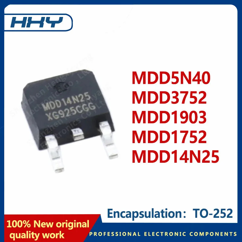 10PCS package TO 252 MDD5N40 MDD3752 MDD1903 MDD1752 MDD14N25