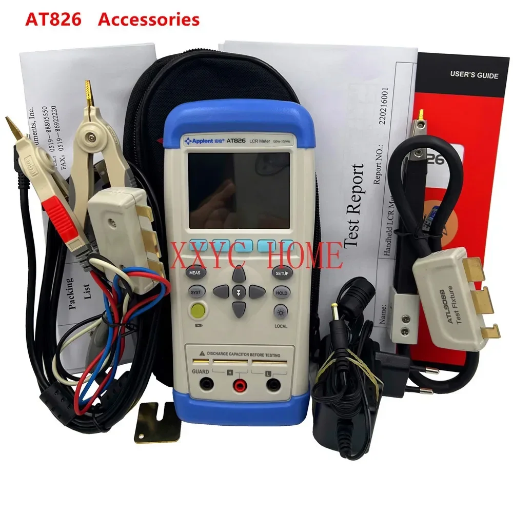 Applent AT826 Handheld LCR Meter 100KHz Precision USB High Frequency Portable Electric Bridge