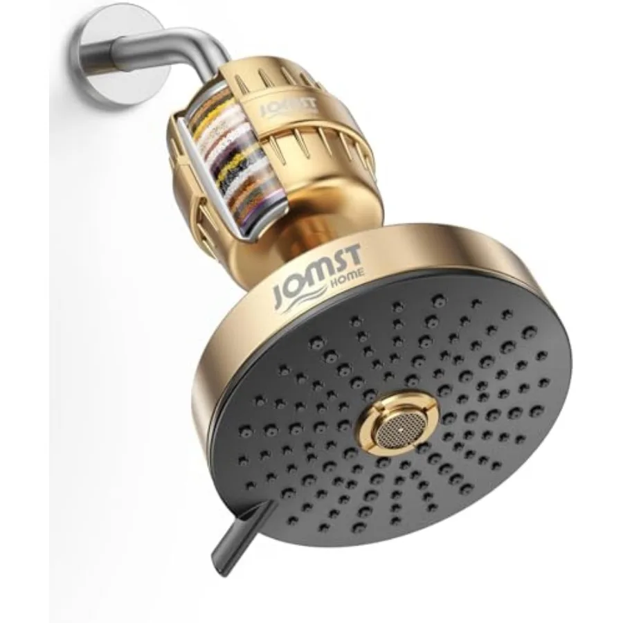 

Filtered Shower Head COMBO for Healthier Skin and Hair 3 Mode High Pressure Shower Heads with 25-Stage Filtration Removes 99.94