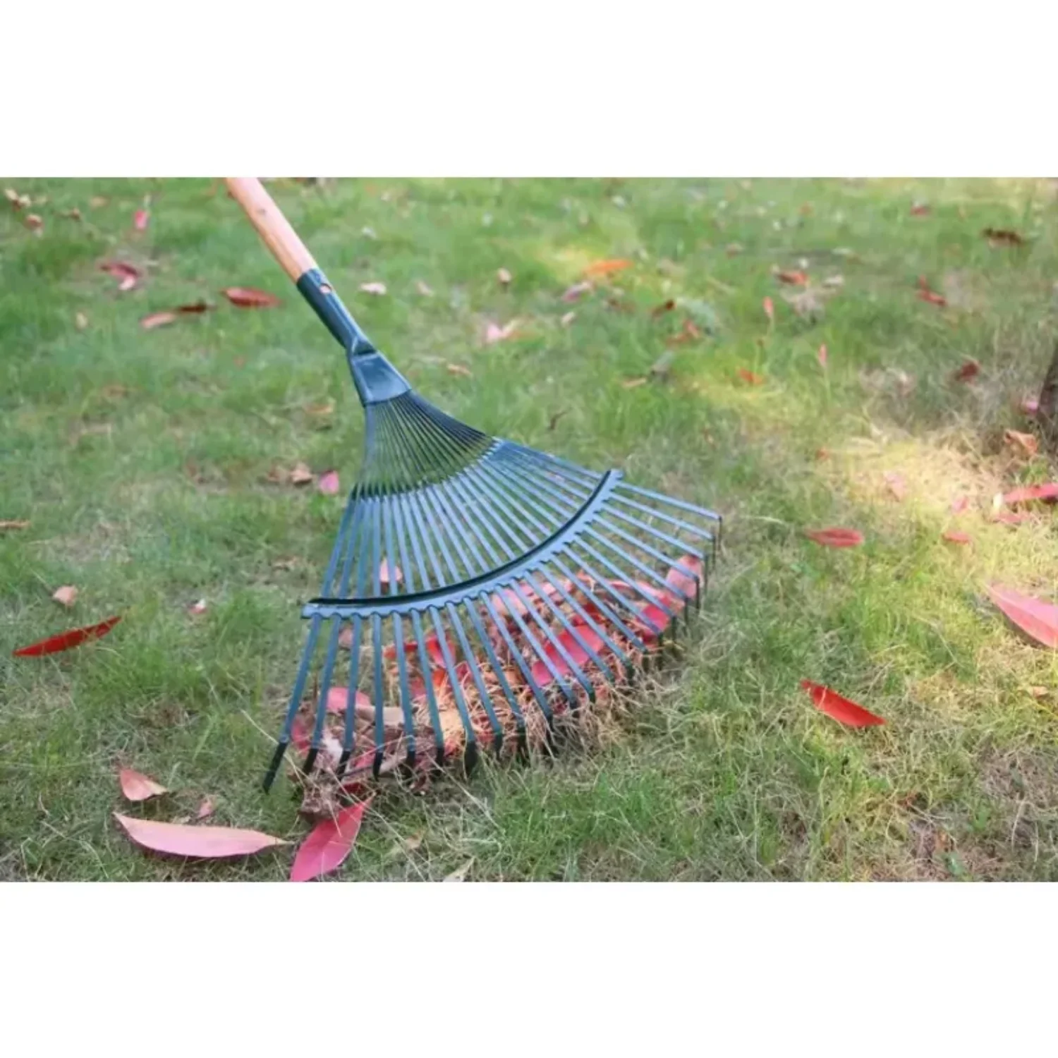Garden Leaf Rake Hay Deciduous Farming Rake 22-tooth Garden Tool Without Handle  Garden Ripper Tool