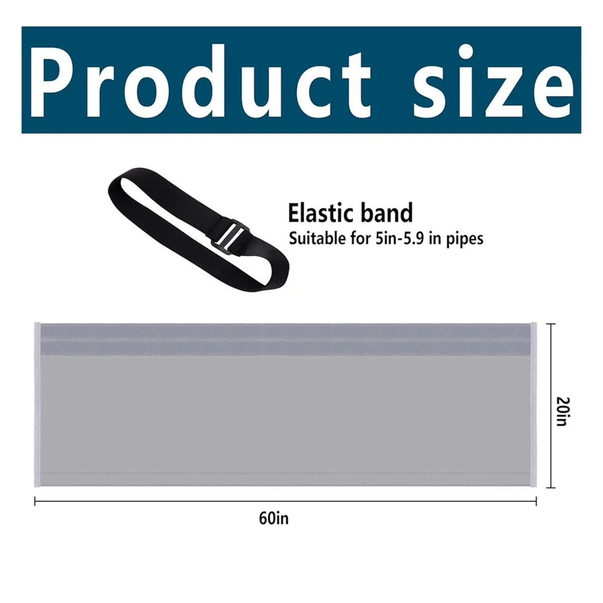 

ABNQ Крышка шланга кондиционера Крышка вентиляционного отверстия шланга переменного тока - изолированная крышка втулки для портативного переменного тока диаметром 5 дюймов и 5,9 дюйма