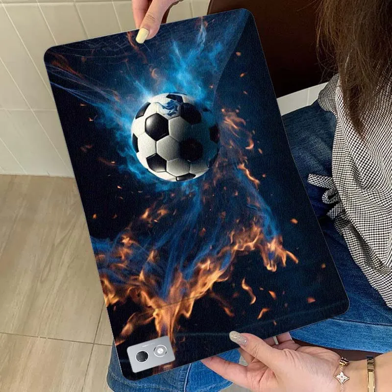 

Cool Soccer Ball Flame For Xiaoxin Lenovo Tab Pad K11 K10 M10 P11 3rd Plus Pro Legion Y700 Y900 Gen4 2 Tablet Case Gift