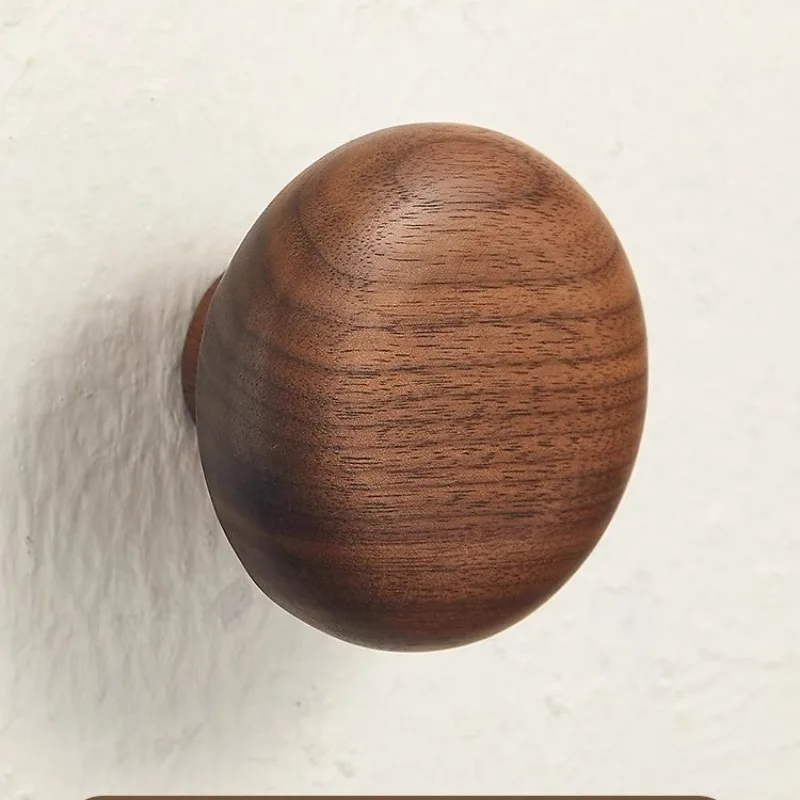 Pebble shaped Wall Mounted Coat Hook Key Hat Scarf Handbag Natural Wood Clothes Hanger Decorative Bathroom Rack Storage Hange