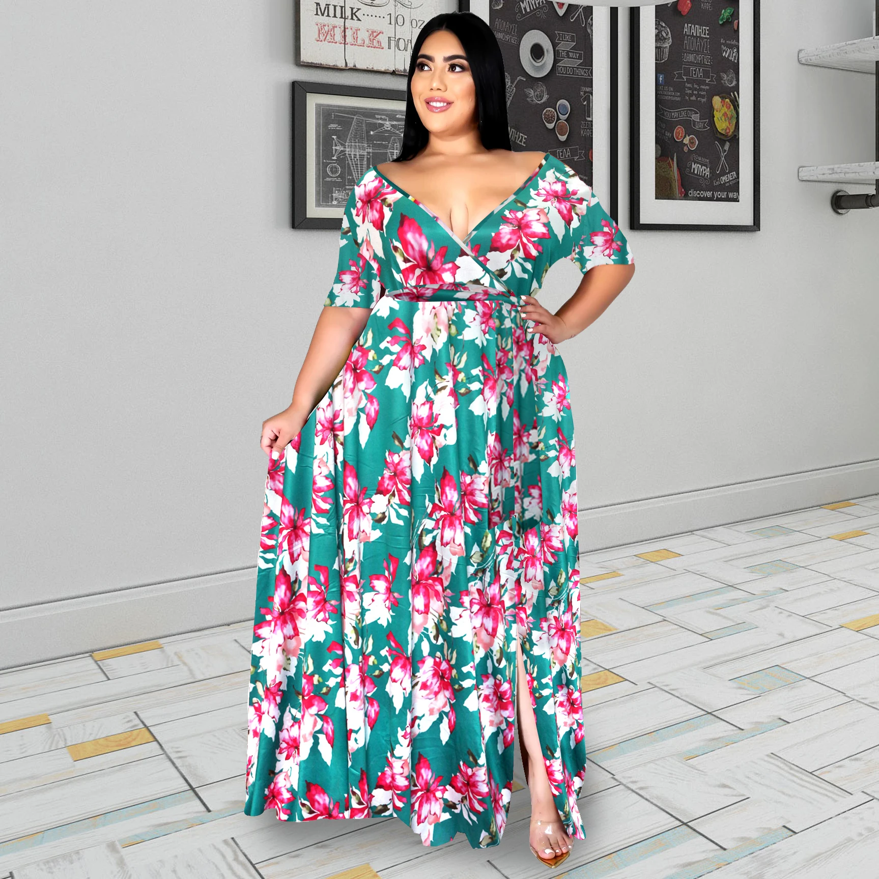 

African Clothes For Women Fashion Chiffon Print Floral Shirt 2022 BouBou Femme Novelty Party Kanga Clothing Summer Loose Clothes