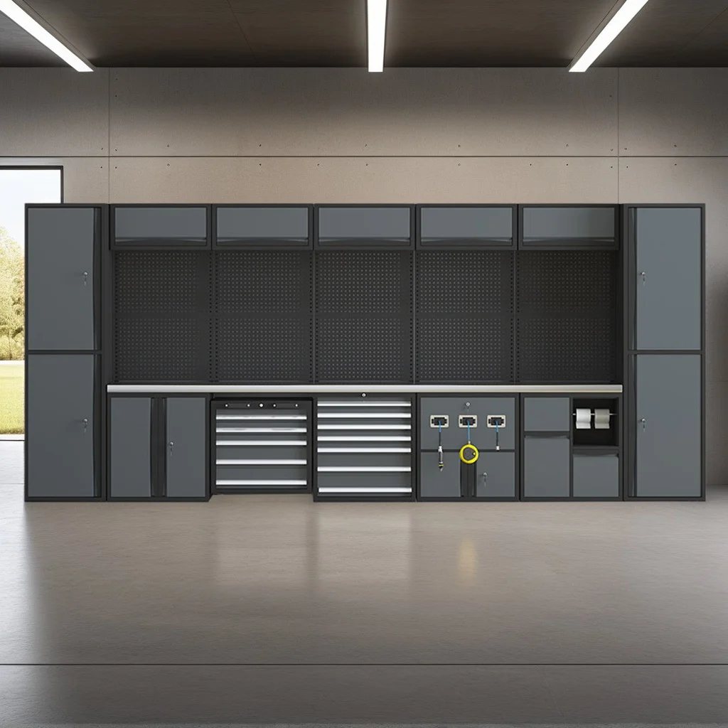 Mobile Drawer Tool Cabinet Steel Modular Workbench for Automotive Repair