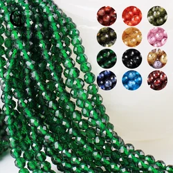 4mm Faceted Natural Zircon Stone Beads New Emerald Loose Gemstone Faceted Rondelle Zircon Beads for Jewelry Making