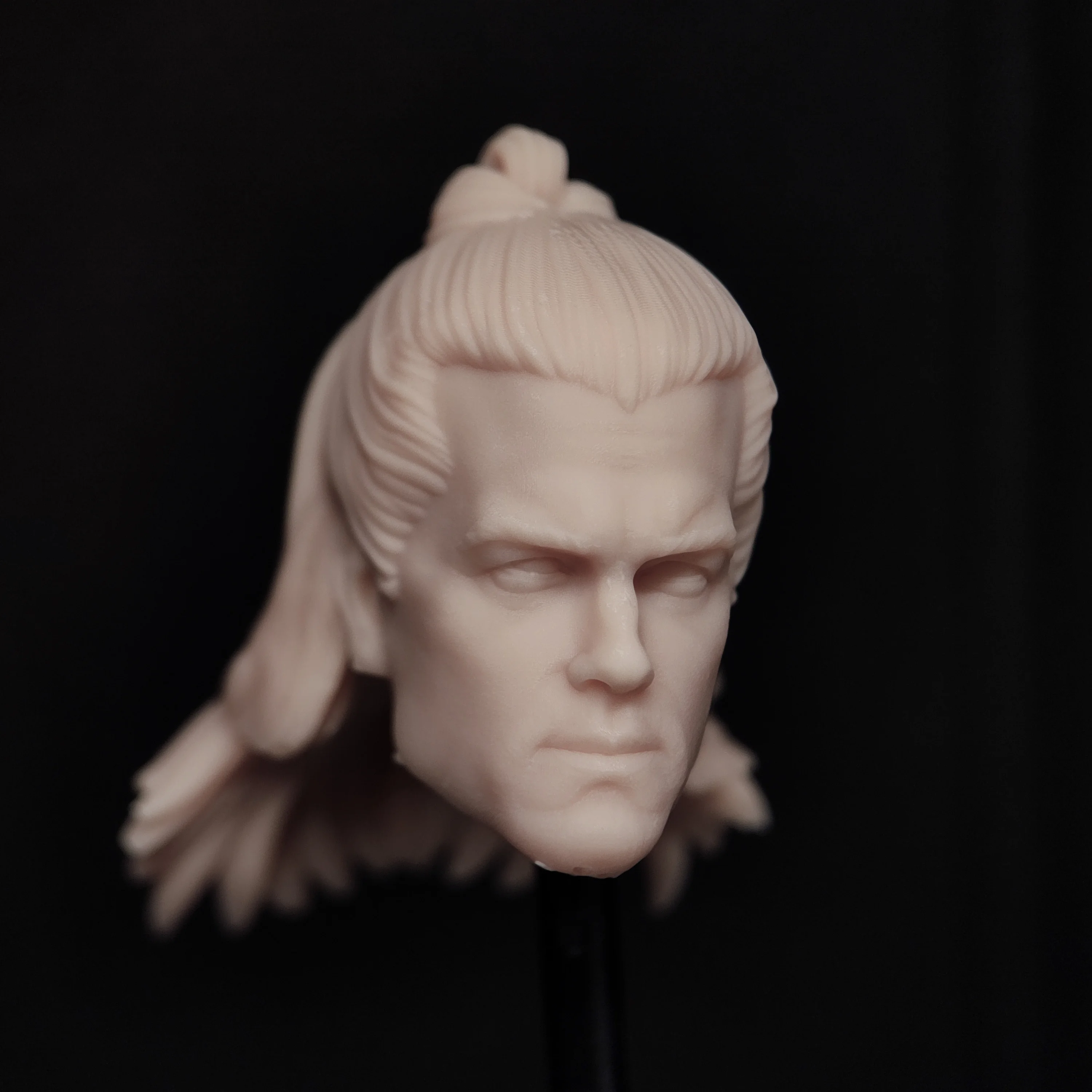 HL1991 DIY Customized 1/18 1/12 1/10 Scale Unpainted Head Sculpt for 3.75