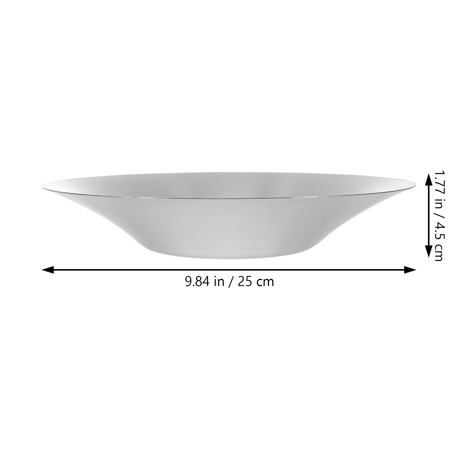 

Stainless Steel Food Holder Large Round Bowl Party Banquet Dish Premium Deep Plate Kitchen Storage Container Soup Pasta Mixing