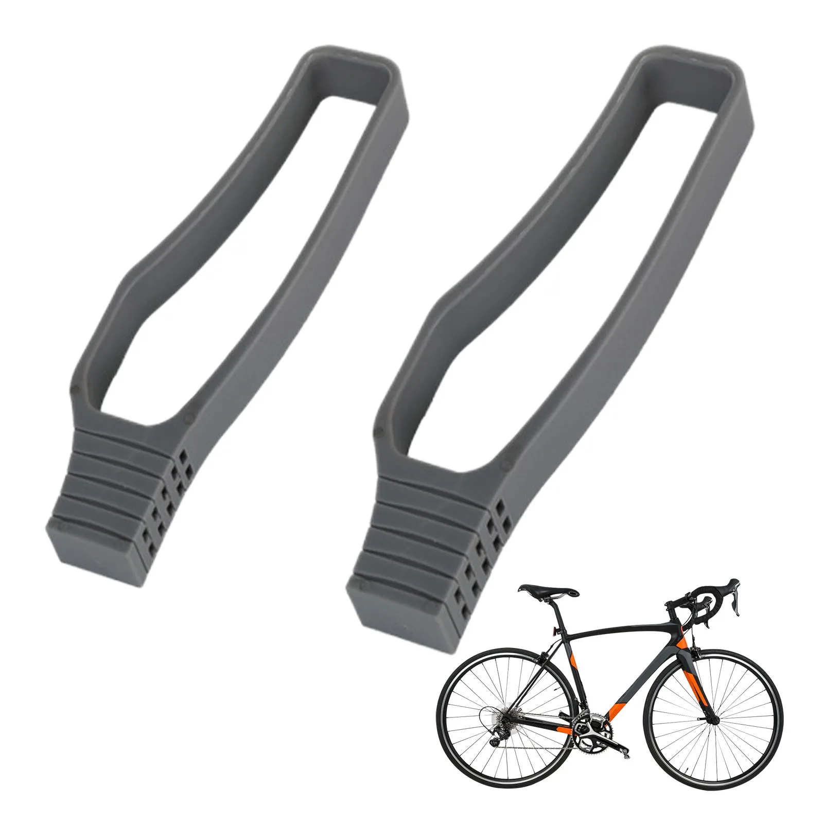 2pcs Rubber Bike Chain Protective Cover Frame Chain Chainstay Guard Pad Anti-collision Protection Ring Mountain Bicycle