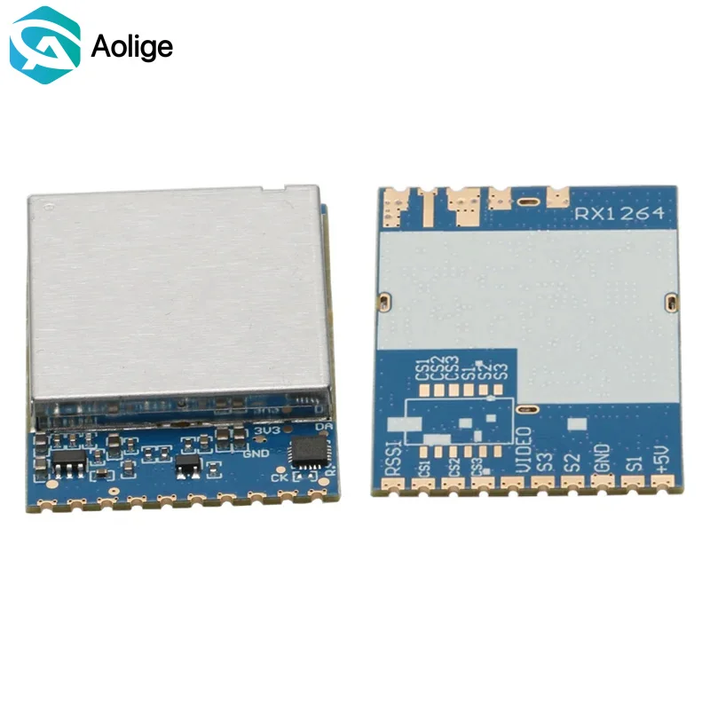 

1PCS RX1264 8CH FPV Video Receiver Module (1080-2200MHz/1.2-2.2GHz) – 22mv/dBm, 45mv/dBm RSSI Slope, for Drone