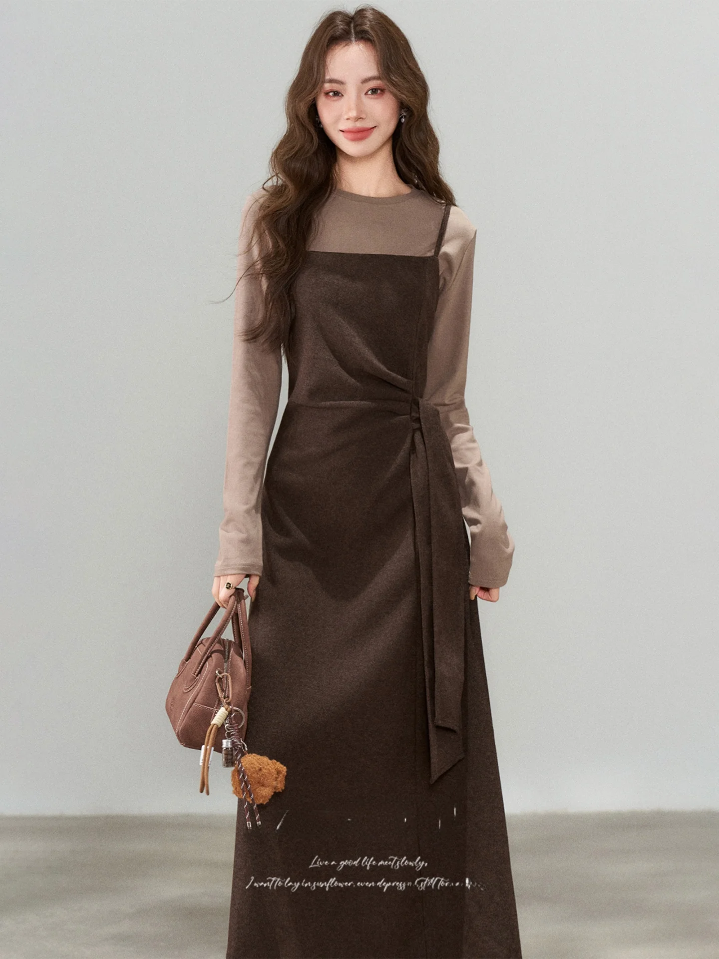 

Ретро поясной ремень Dr, женский осенне-зимний новый длинный комплект Dr, комплект Clete, высококачественный комплект Sensation Faion