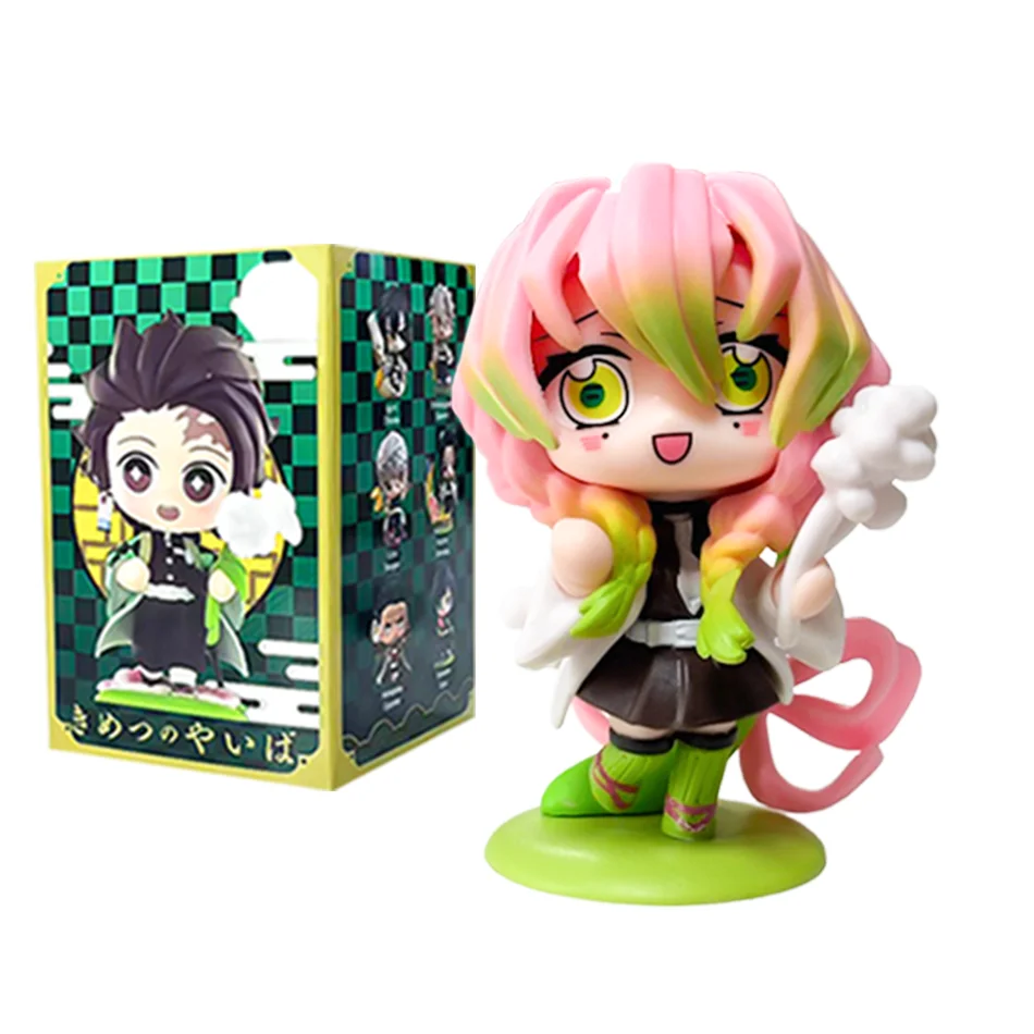 Demon Slayer Tanjiro Kamado Nezuko anime cartoon figuur blinde doos creatieve gepersonaliseerde standbeeld model ornament verrassing geschenkdoos