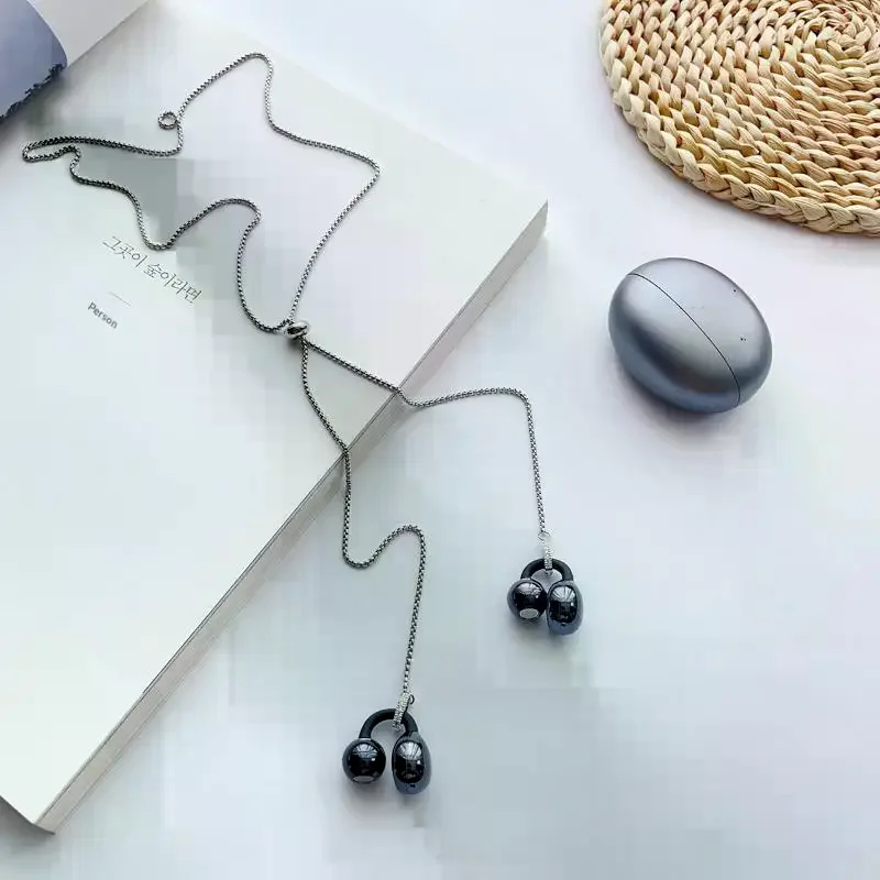 Elegant Alloy Earphone Lanyard Anti Slip Clip Secure: Cord Sports Commuting Daily Use