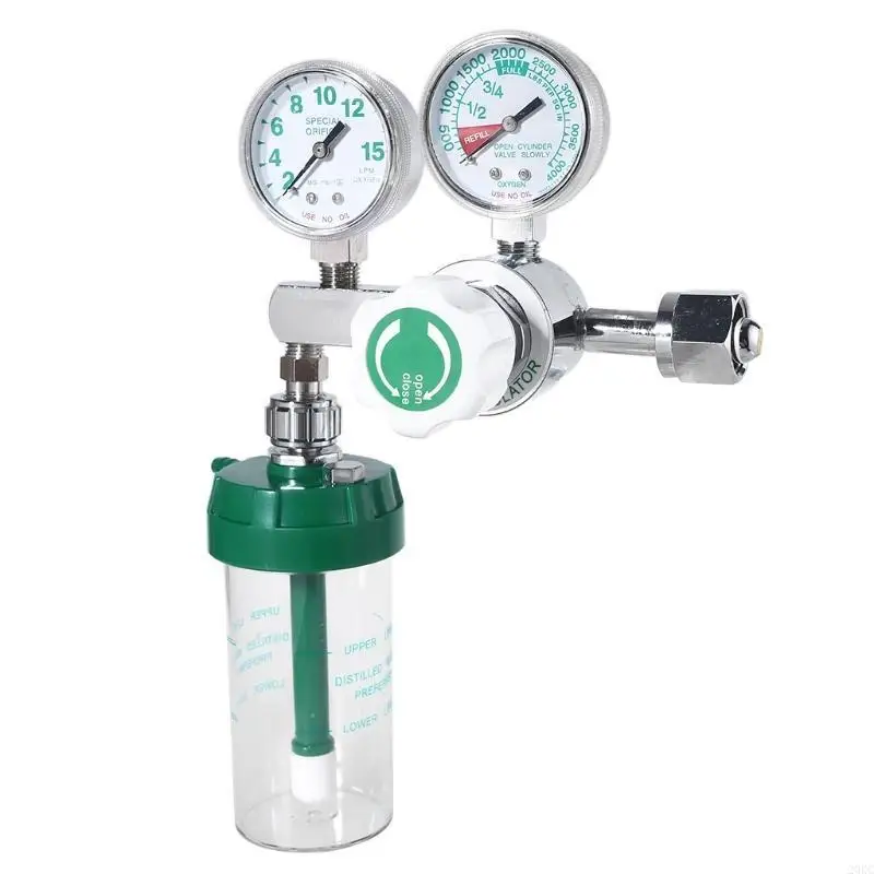 

20RC Pressure Regulator CGA540 Oxygen Pressure Regulator O2 Pressure Reducing Va-lve Meter Hospital Me-dical