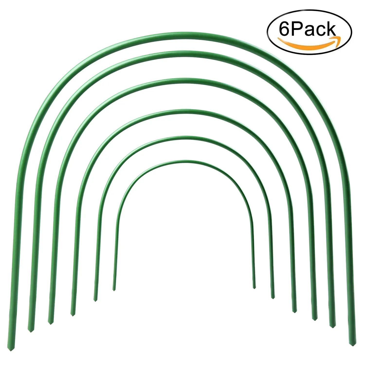 Greenhouse Hoop Plant Support Stakes Vine Climbing Plastic Coated Steel Pipe Arch Rack Vegetables Growth Garden Accessories