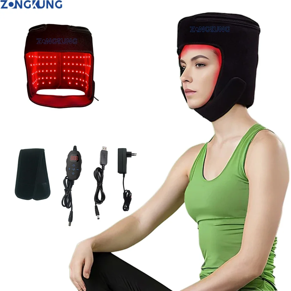 

Anti Hair Loss Red Light Hats for Hair Regrowth Infrared Light Therapy Cap Treatment for Thinning Hair Comb Migraine Relief Cap