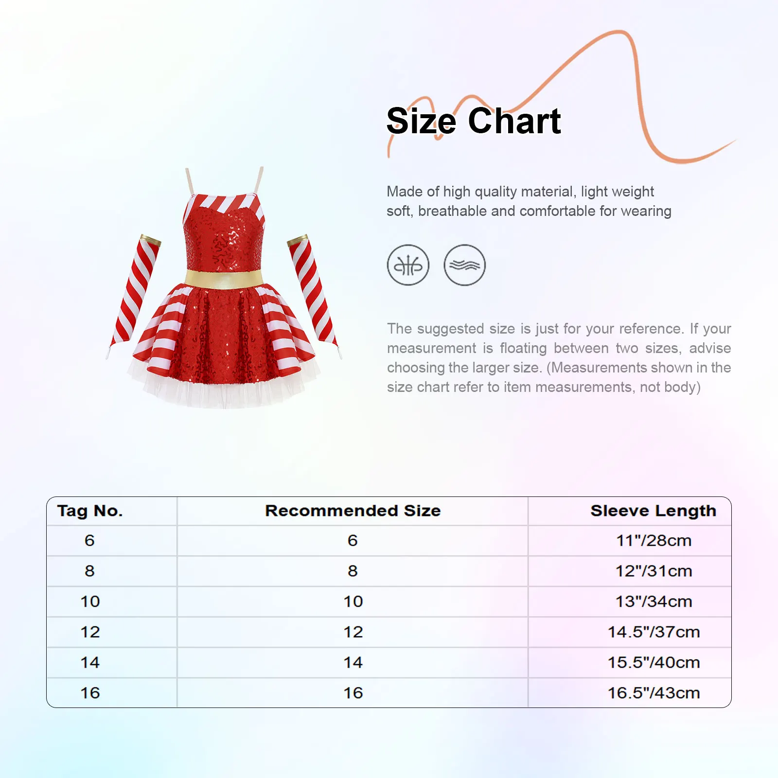 Girls Christmas Ballet Dance Figure Skating Dress Shiny Sequin Striped Tutu Leotard with Sleeves Holiday Carnival Party Costume