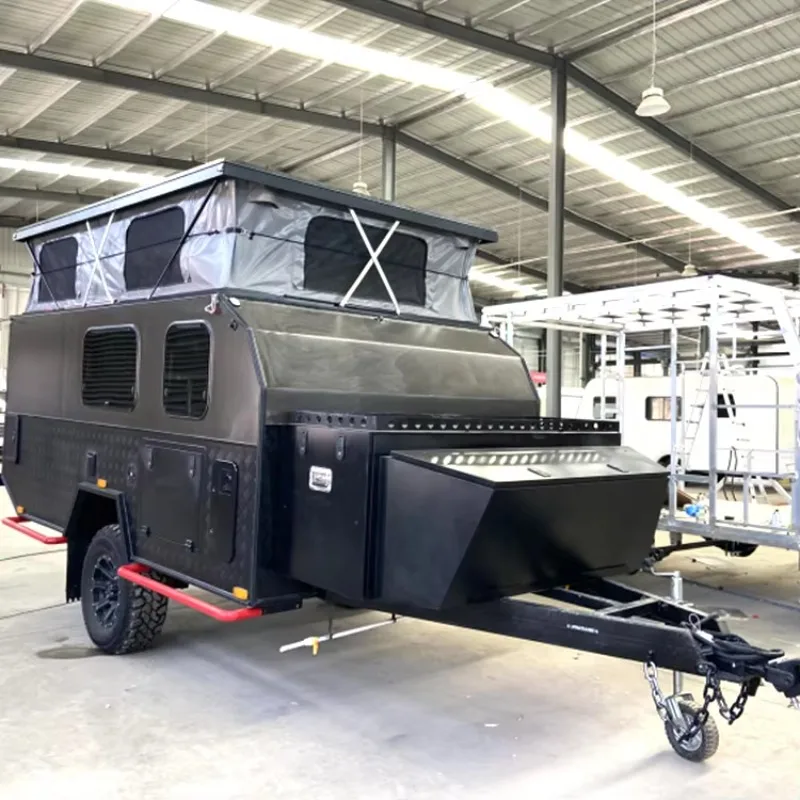 Customized Australian Standard Luxury Dual Folding Camper Trailer Off Road Travel Tent for Camping Sale