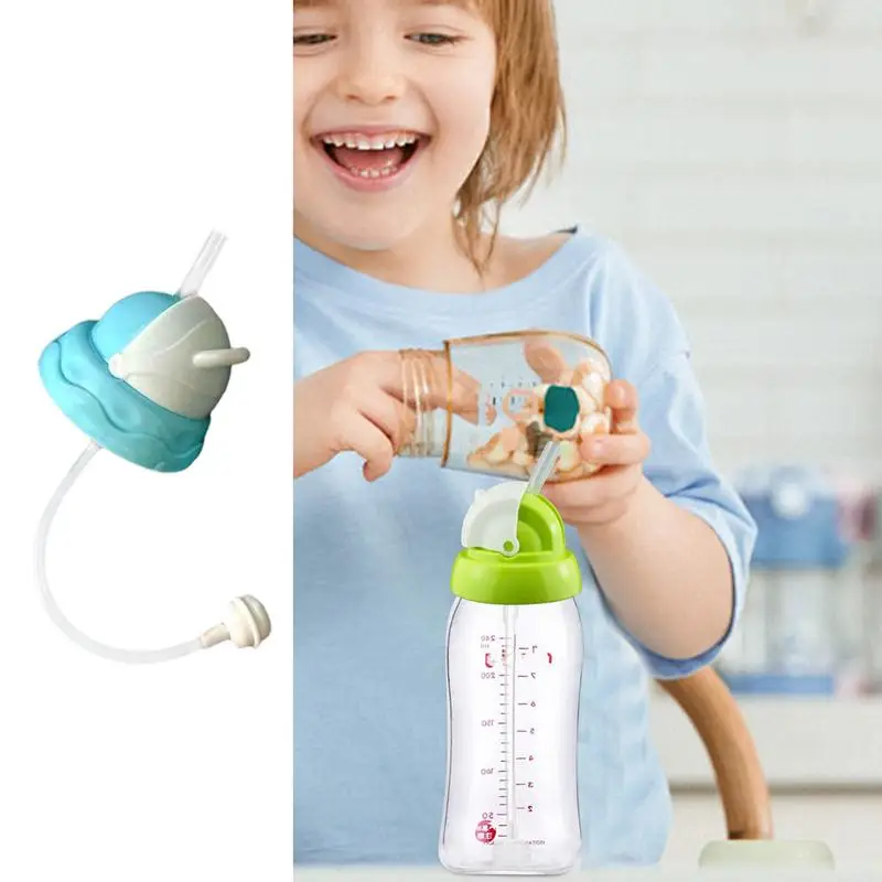 Straw Conversion Kit Spout Conversion Kit For Straw Cup Versatile Sippy Cup Conversion Kits Baby Bottle Accessories Leak-Proof