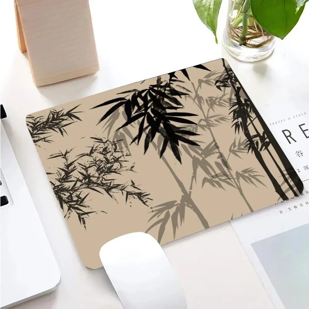 الخيزران الغابات الفن ماوس الوسادة ألعاب الكمبيوتر حصيرة مكتبية مربع الألعاب مكتب الملحقات البساط ماوس 45x40 سنتيمتر الكمبيوتر لوحة المفاتيح الجدول الحصير #1