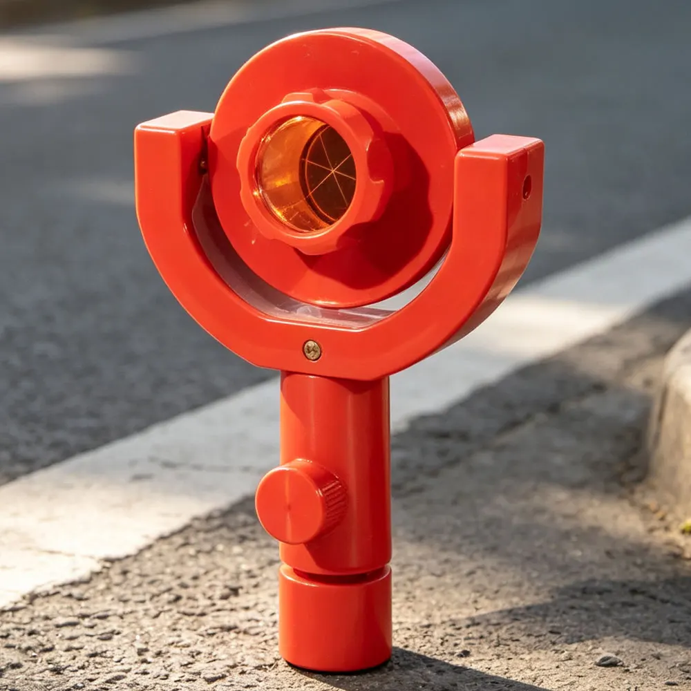 Tilting Red Color 25.4mm frame For Total Station Mini Prism withMonitoring Surveying Reflector Sheet System Prism Optical Prism