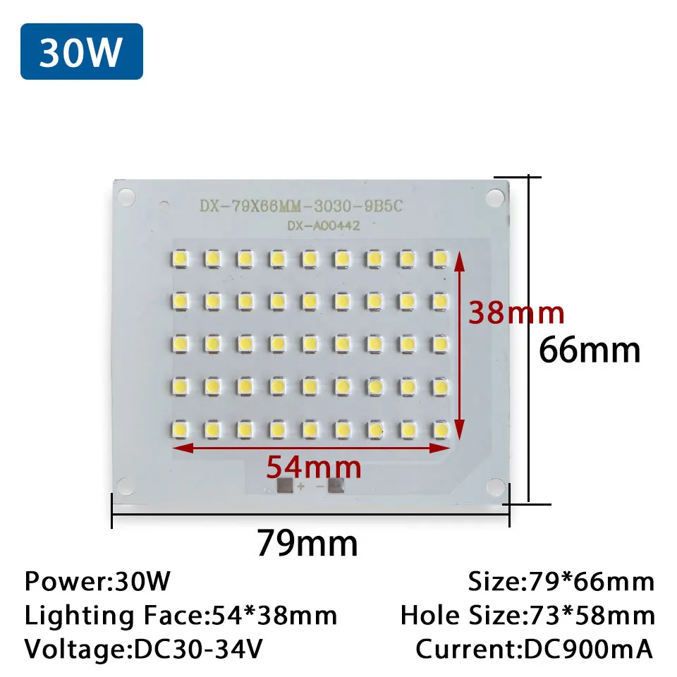 10W 20W 30W 50W 100W 150W LED o wysokiej jasności Chip SMD2835 koraliki do lampy źródło światła do oświetlenia zewnętrznego LED