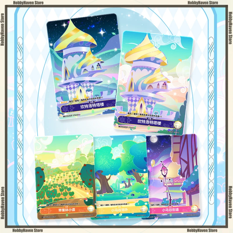 متوفر لعبة ببطاقات ورقية My Little Pony حزمة المجموعة المسبقة TCG لعبة ببطاقات ورقية الصداقة بدء TCG مجموعة بطاقات المعركة الطرفية هدية