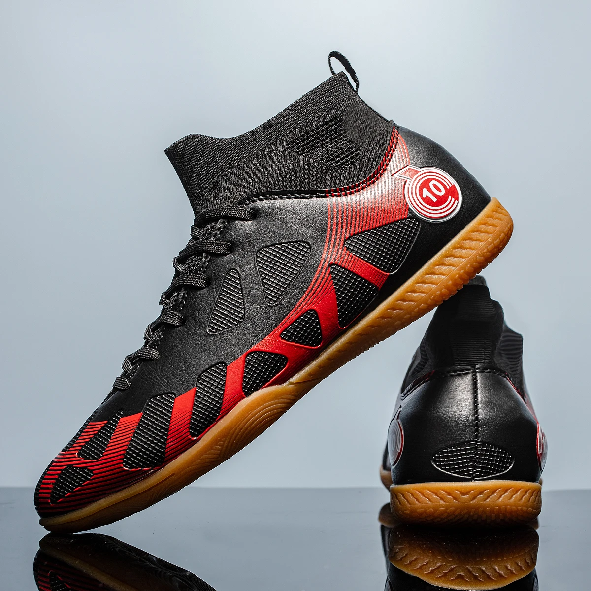 أحذية كرة قدم احترافية ذات قاع مسطح للمراهقين، أحذية تدريب مريحة ومتينة للبالغين، أحذية كرة قدم غير قابلة للانزلاق